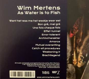 CD Wim Mertens: As Water Is To Fish