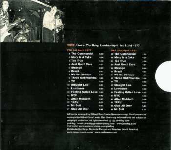 2CD Wire: Live At The Roxy, London - April 1st & 2nd 1977 / Live At CBGB Theatre, New York - July 18th 1978