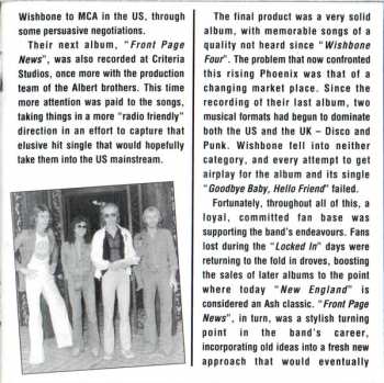 2CD Wishbone Ash: New England/Front Page News