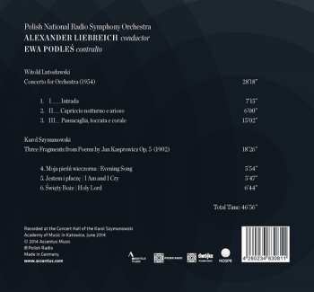 CD Karol Szymanowski: Lutosławski / Szymanowski