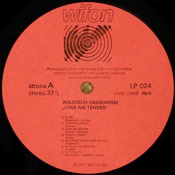 LP Wojciech Gąssowski: Love Me Tender