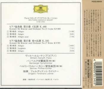 CD Berliner Philharmoniker: Klavierkonzerte Nos.23 & 27  LTD