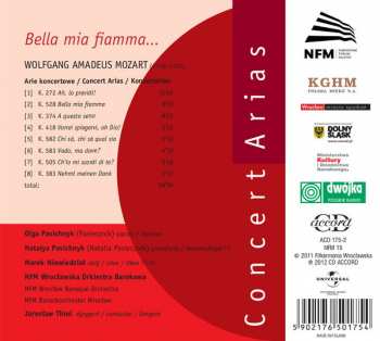CD Wolfgang Amadeus Mozart: Bella Mia Fiamma...Mozart Concert Arias