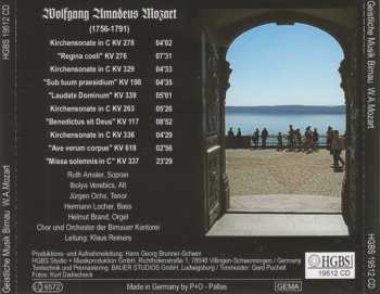 CD Wolfgang Amadeus Mozart: Geistliche Musik Birnau