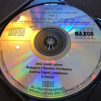 CD Wolfgang Amadeus Mozart: Complete Piano Concertos Vol. 2 – No. 21 "Elvira Madigan" • No. 12, K. 414 • No. 14, K. 449