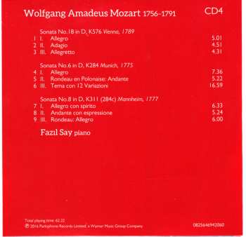 6CD/Box Set Wolfgang Amadeus Mozart: Complete Piano Sonatas