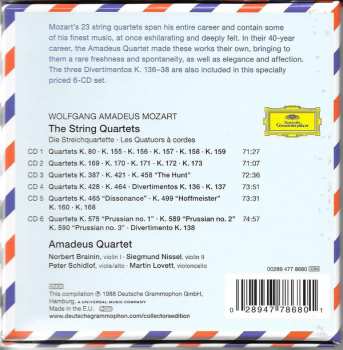 6CD/Box Set Wolfgang Amadeus Mozart: The String Quartets
