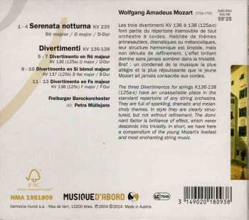CD Wolfgang Amadeus Mozart: Divertimenti / Serenata Notturna