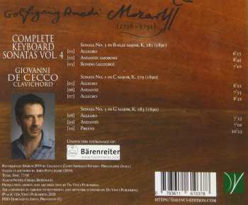 CD Wolfgang Amadeus Mozart: Complete Keyboard Sonatas Vol. 4 (K. 281, K. 279, K. 283)