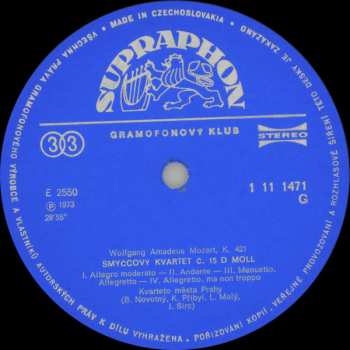 3LP/Box Set Wolfgang Amadeus Mozart: Smyčcové Kvartety /Věnované J.Haydnovi/