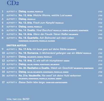 2CD Wolfgang Amadeus Mozart: L'Enlèvement Au Sérail / Die Entführung Aus Dem Serail