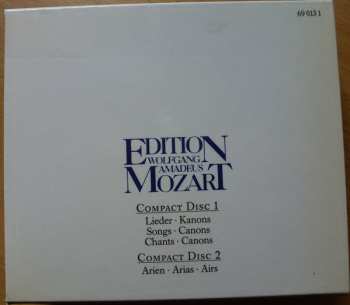 2CD/Box Set Wolfgang Amadeus Mozart: Lieder - Kanons - Arien - Songs - Canons - Arias - Chants - Canons- Airs