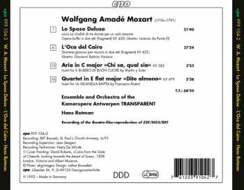 CD Wolfgang Amadeus Mozart: L'Oca Del Cairo / Lo Sposo Deluso / Aria KV 582 / Quartet KV 479