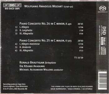 SACD Wolfgang Amadeus Mozart: Piano Concertos Nos 24 In C Minor & 25 In C Major