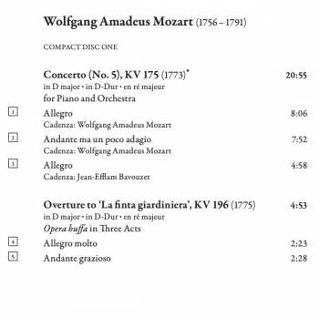 2CD Wolfgang Amadeus Mozart: Piano Concertos, Vol. 5