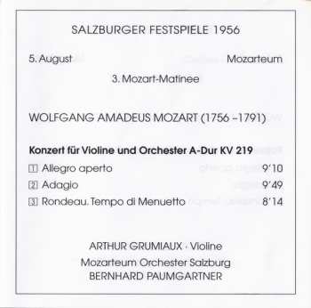 2CD/Box Set Arthur Grumiaux: Violinkonzert A-Dur KV 219