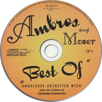 2CD Wolfgang Ambros: Ambros singt Moser "Best Of"