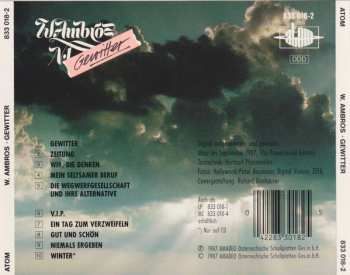 CD Wolfgang Ambros: Gewitter