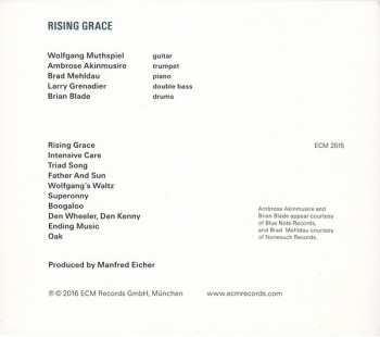 CD Wolfgang Muthspiel: Rising Grace