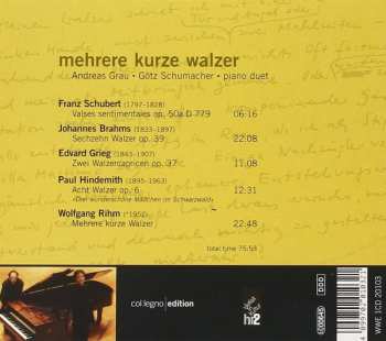 CD Edvard Grieg: Mehrere Kurze Walzer
