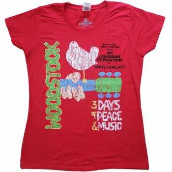 Merch Woodstock: Women's T-shirt Vintage Classic Poster 