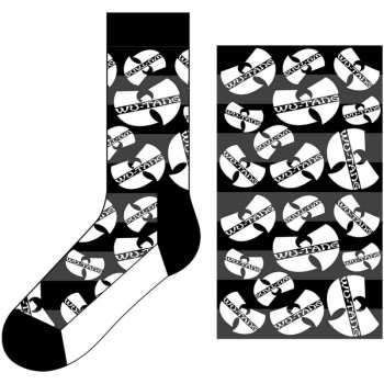 Merch Wu-Tang Clan: Kotníkové Ponožky Logo Wu-tang Clans Monochrome 42 - 47