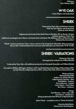 2LP Wye Oak: Shriek + Variations CLR | LTD