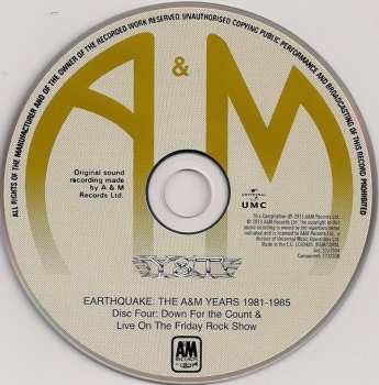 4CD/Box Set Y & T: Earthquake - The A&M Years