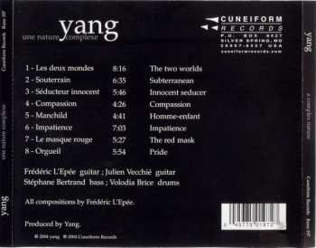 CD Yang: A Complex Nature
