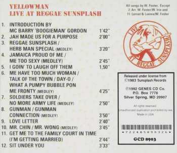 CD Yellowman: Live At Reggae Sunsplash