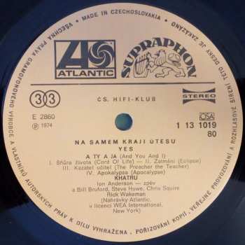 LP Yes: Na Samém Kraji Útesu