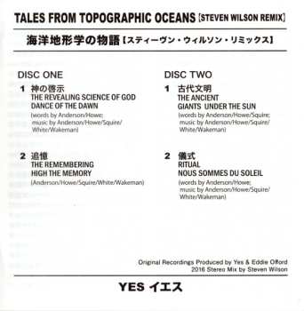 2CD Yes: Tales From Topographic Oceans