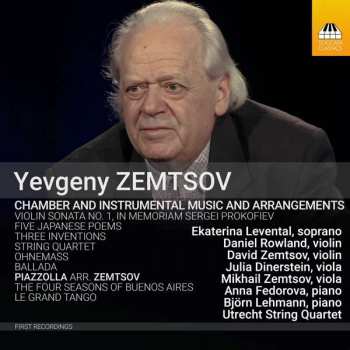 CD Yevgeny Zemtsov: Chamber And Instrumental Music And Arrangements