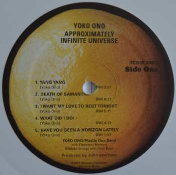 2LP Yoko Ono: Approximately Infinite Universe LTD | CLR