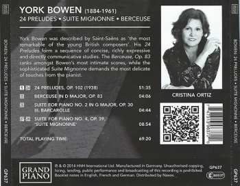 CD Cristina Ortiz: 24 Preludes • Suite Mignonne • Berceuse