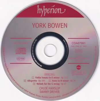 CD York Bowen: The Complete Works For Violin And Piano
