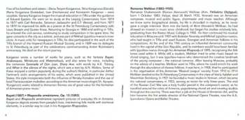 CD Yulia Ayrapetyan: Secrets Of Armenia (Piano Works By Kara-Murza · Korganov · Melikian)