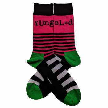 Merch Yungblud: Ankle Socks Logo Yungblud & Stripes