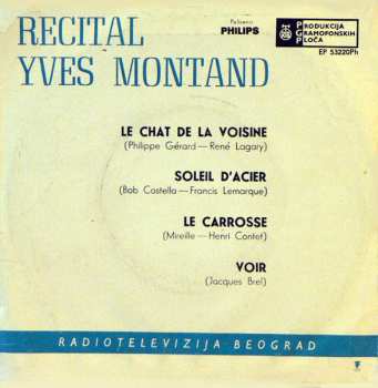 SP Yves Montand: Recital