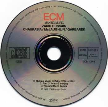 CD Zakir Hussain: Making Music