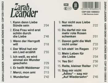 CD Zarah Leander: Kann Denn Liebe Sünde Sein