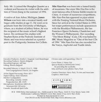 CD Zhou Long: The Flowing Stream (Chinese Folk Songs And Tone Poems By Zhou Long)