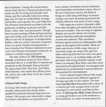 CD Zhou Long: The Flowing Stream (Chinese Folk Songs And Tone Poems By Zhou Long)