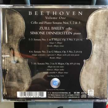 CD Ludwig van Beethoven: Beethoven: Cello & Piano Sonatas - Volume One
