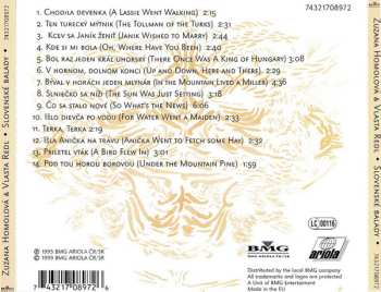 CD Zuzana Homolová: Slovenské Balady / Slovak Ballads