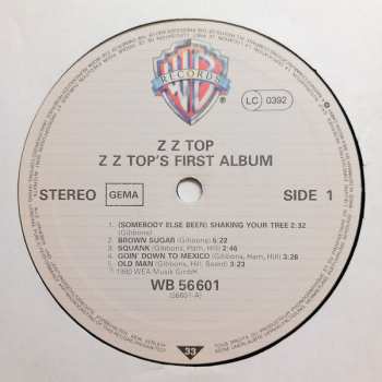 LP ZZ Top: First Album