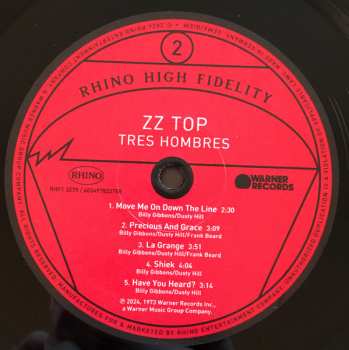 LP ZZ Top: Tres Hombres